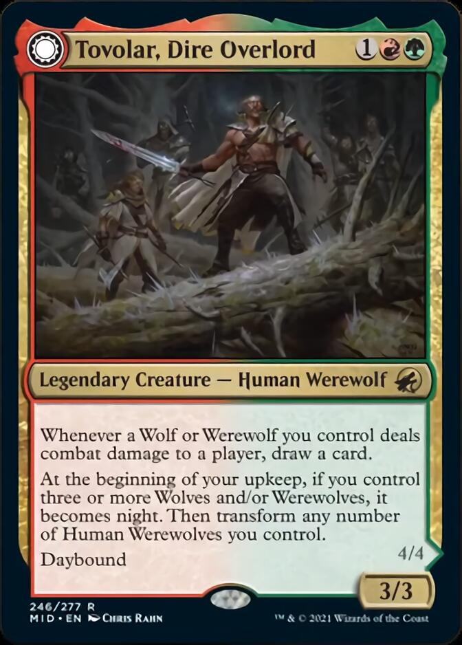 Tovolar, Dire Overlord // Tovolar, the Midnight Scourge [Innistrad: Midnight Hunt] | Gamers Paradise
