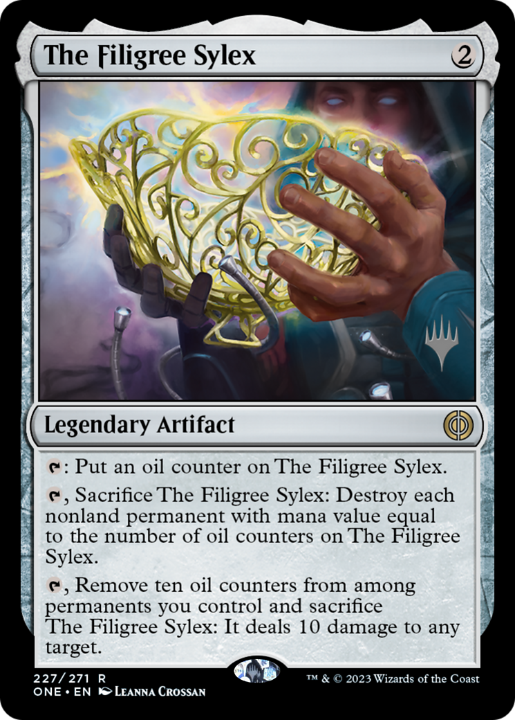 The Filigree Sylex (Promo Pack) [Phyrexia: All Will Be One Promos] | Gamers Paradise