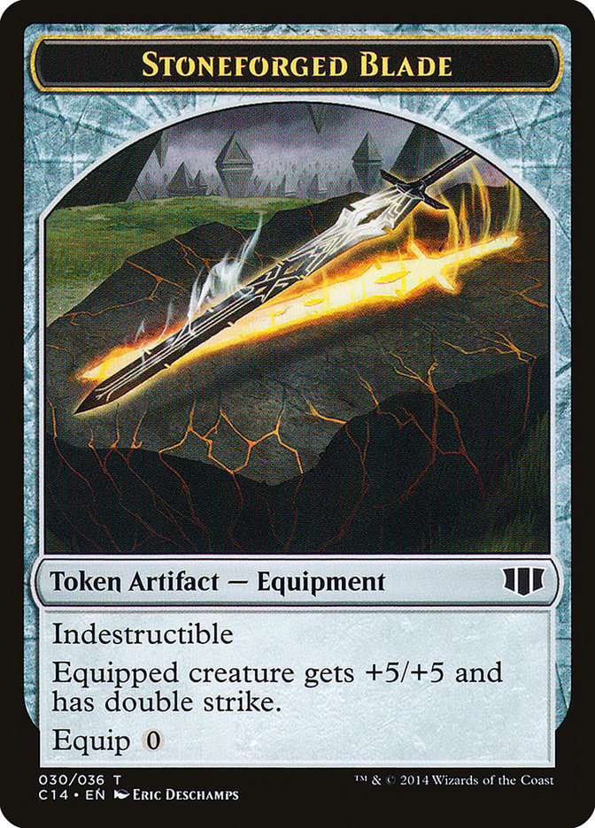 Stoneforged Blade // Germ Double-Sided Token [Commander 2014 Tokens] | Gamers Paradise