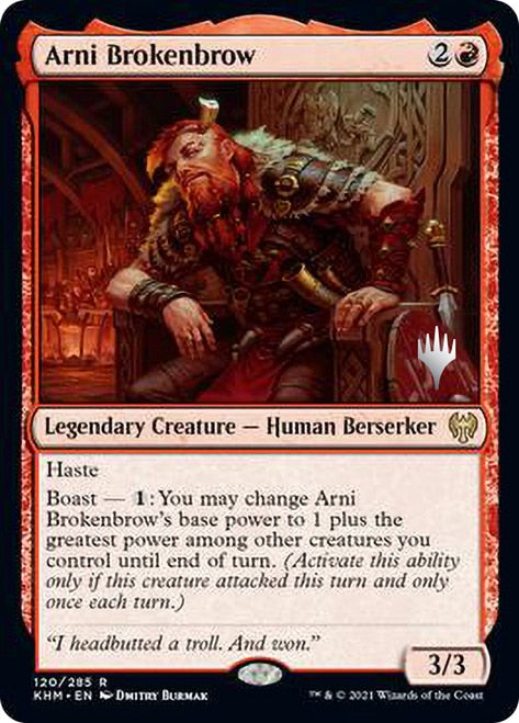 Arni Brokenbrow (Promo Pack) [Kaldheim Promos] | Gamers Paradise