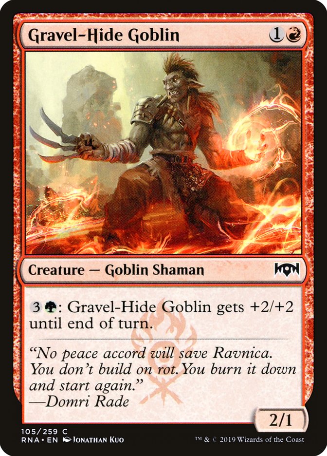 Gravel-Hide Goblin [Ravnica Allegiance] | Gamers Paradise