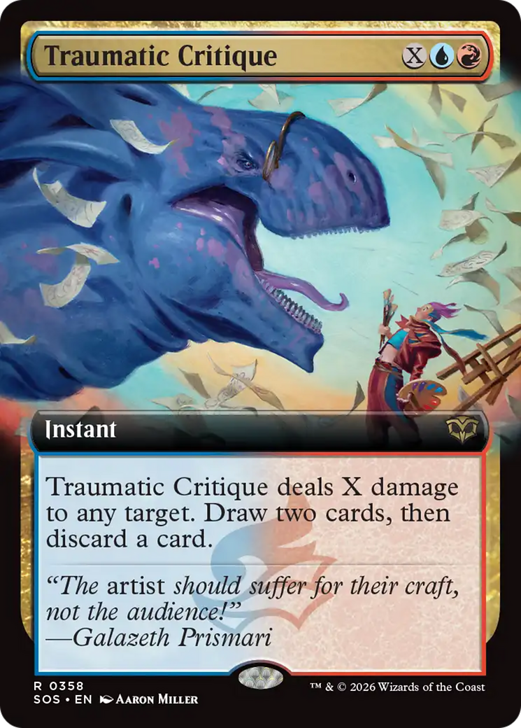 Traumatic Critique (Extended Art) [Secrets of Strixhaven] | Gamers Paradise