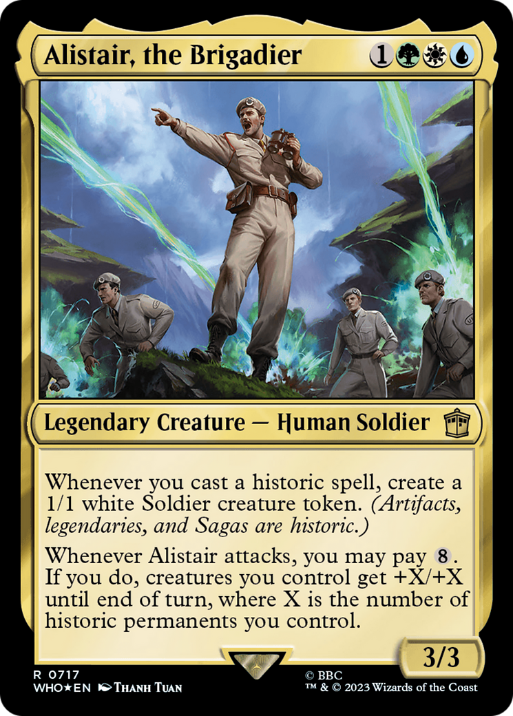 Alistair, the Brigadier (Surge Foil) [Doctor Who] | Gamers Paradise