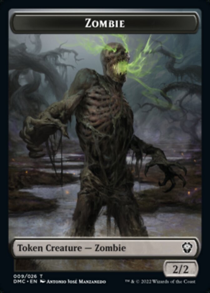 Saproling // Zombie Double-Sided Token [Dominaria United Tokens] | Gamers Paradise