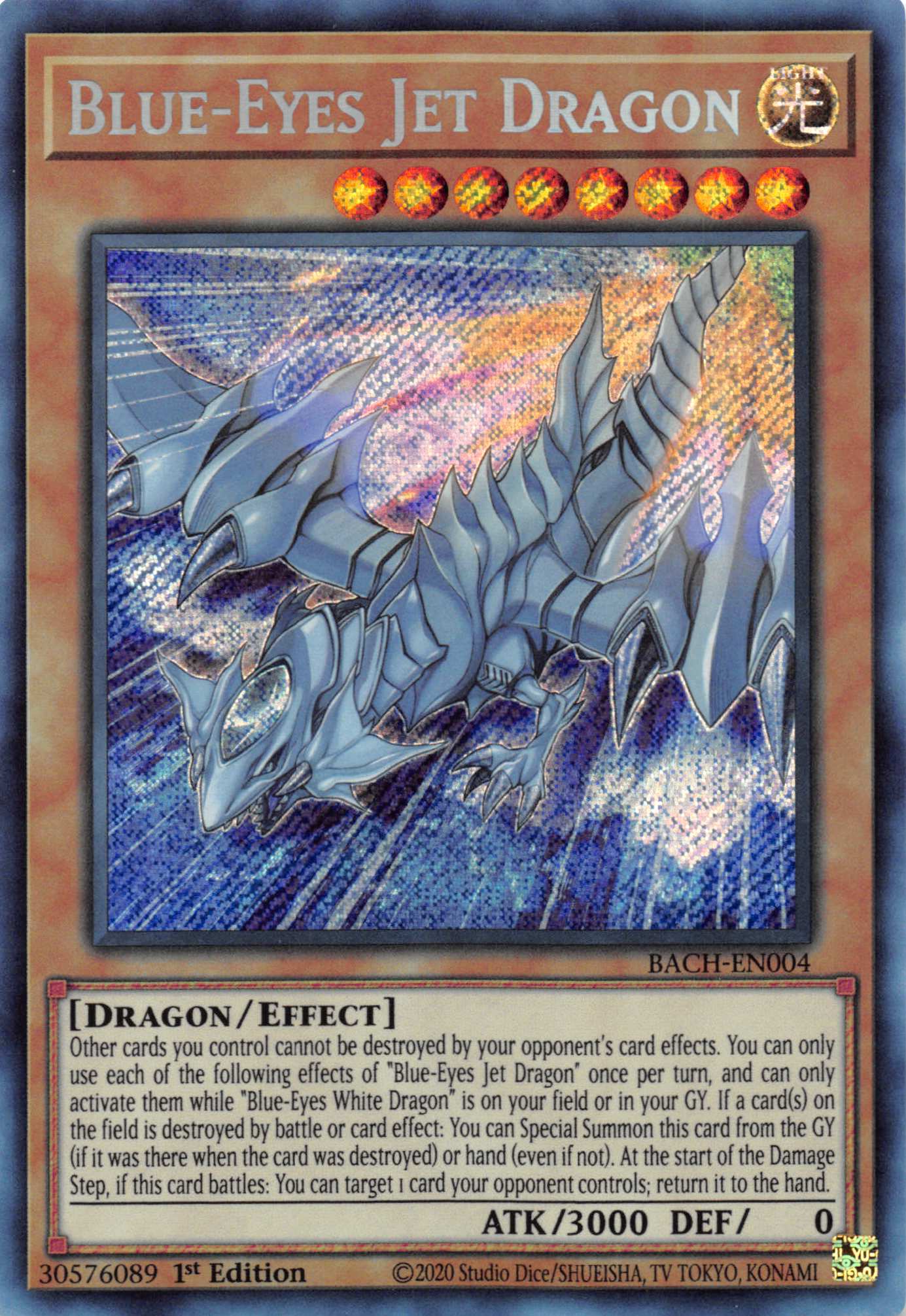 Blue-Eyes Jet Dragon [BACH-EN004] Secret Rare | Gamers Paradise