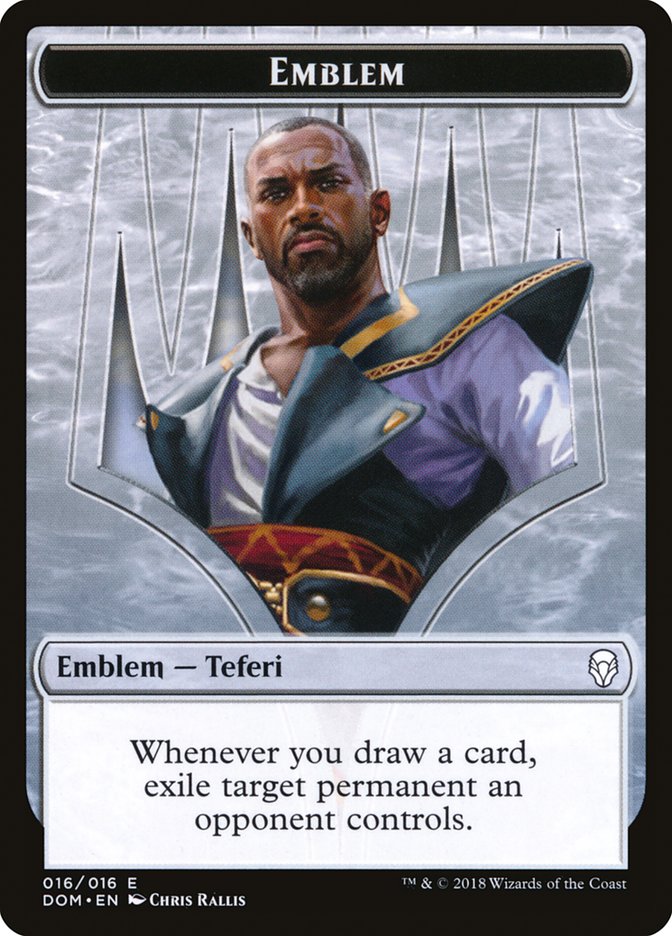 Teferi, Hero of Dominaria Emblem [Dominaria Tokens] | Gamers Paradise