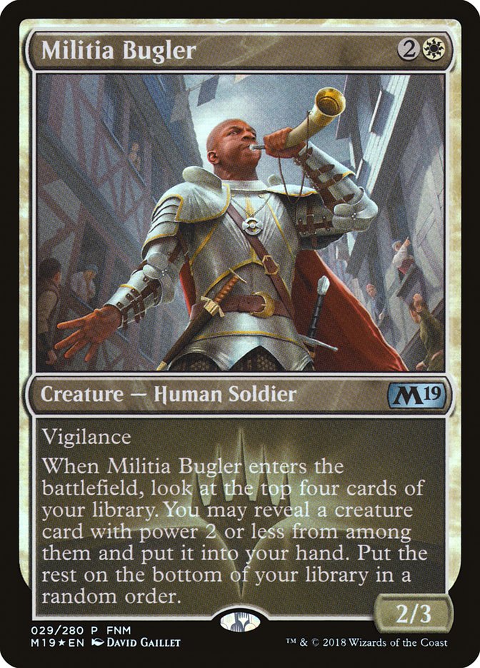 Militia Bugler (FNM) [Core Set 2019 Promos] | Gamers Paradise