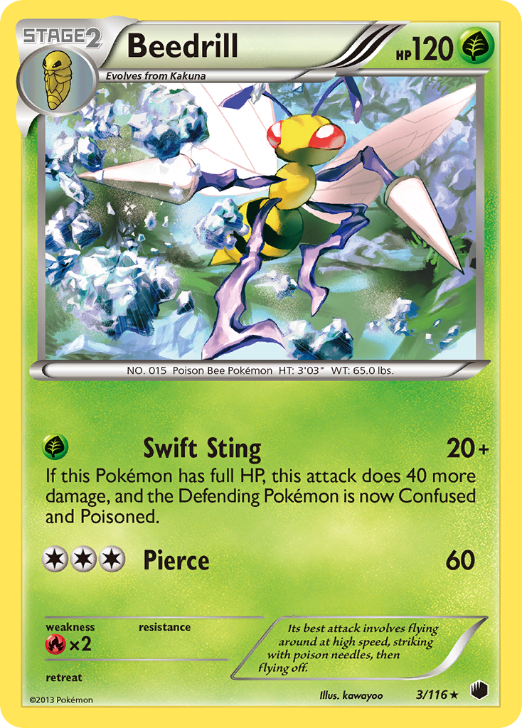 Beedrill (3/116) [Black & White: Plasma Freeze] | Gamers Paradise