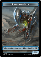 Phyrexian Myr // Servo Double-Sided Token [Modern Horizons 3 Commander Tokens] | Gamers Paradise