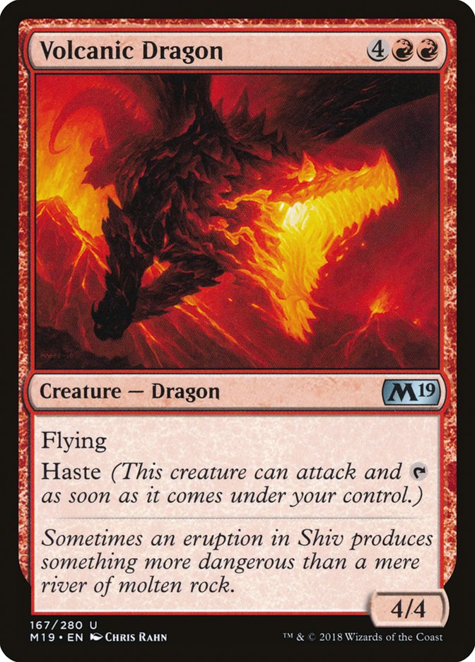 Volcanic Dragon [Core Set 2019] | Gamers Paradise