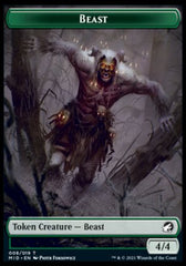 Beast (008) // Spider Double-Sided Token [Innistrad: Midnight Hunt Tokens] | Gamers Paradise