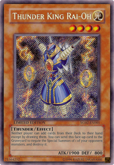 Thunder King Rai-Oh [YG02-EN001] Secret Rare | Gamers Paradise