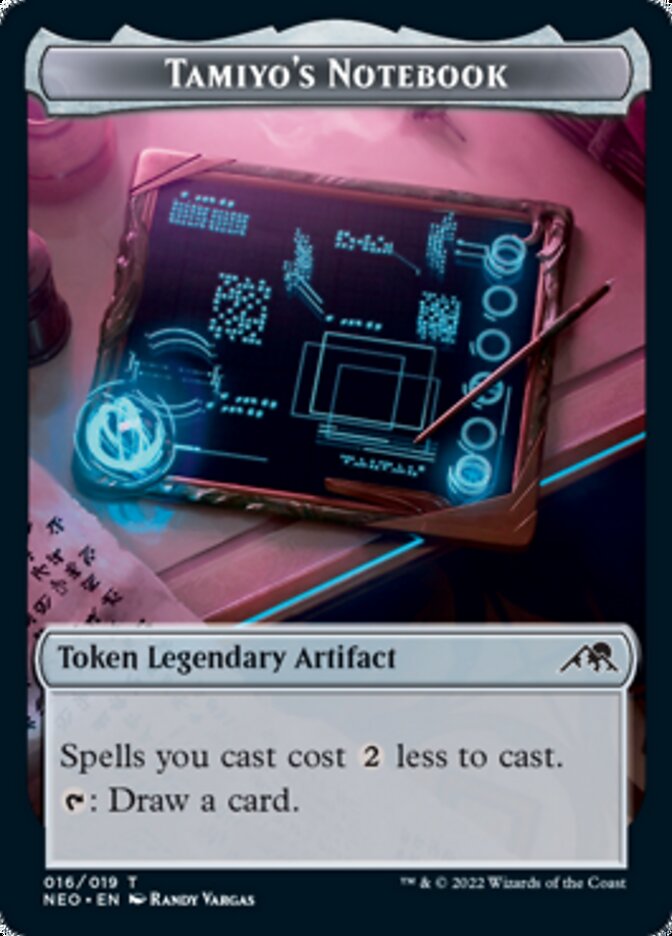 Samurai // Tamiyo's Notebook Double-Sided Token [Kamigawa: Neon Dynasty Tokens] | Gamers Paradise