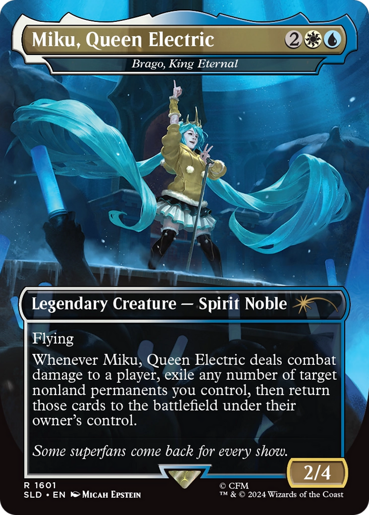 Miku, Queen Electric - Brago, King Eternal (Rainbow Foil) [Secret Lair Drop Series] | Gamers Paradise