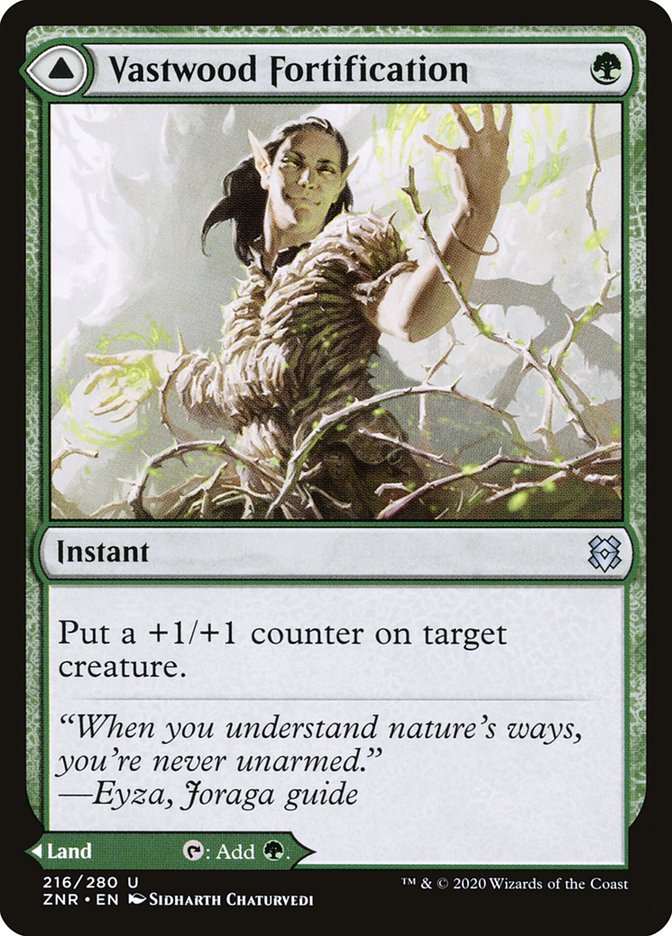 Vastwood Fortification // Vastwood Thicket [Zendikar Rising] | Gamers Paradise