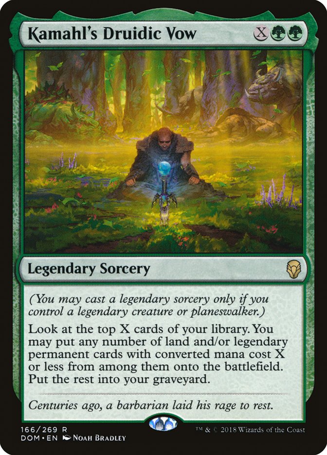 Kamahl's Druidic Vow [Dominaria] | Gamers Paradise