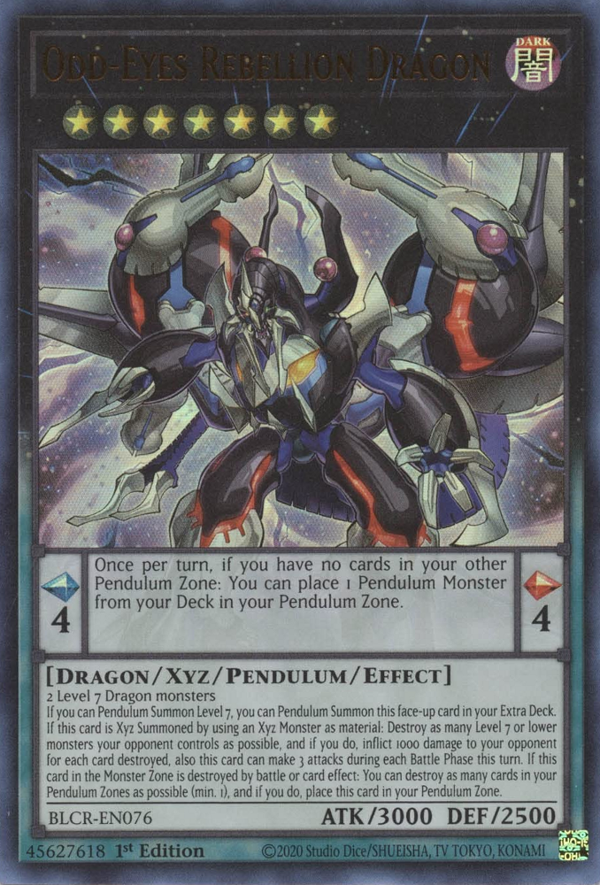 Odd-Eyes Rebellion Dragon [BLCR-EN076] Ultra Rare | Gamers Paradise