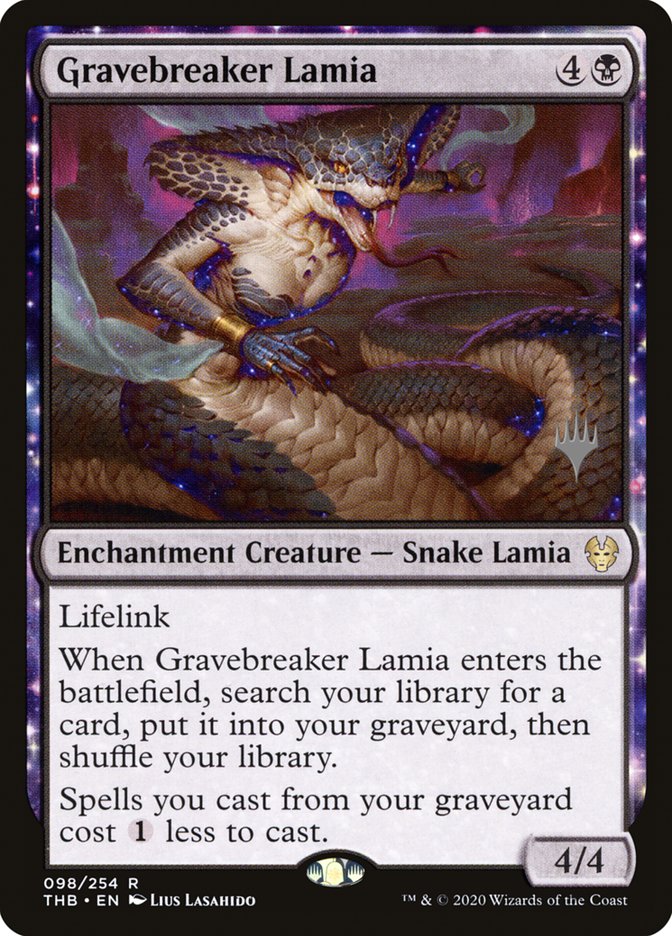 Gravebreaker Lamia (Promo Pack) [Theros Beyond Death Promos] | Gamers Paradise
