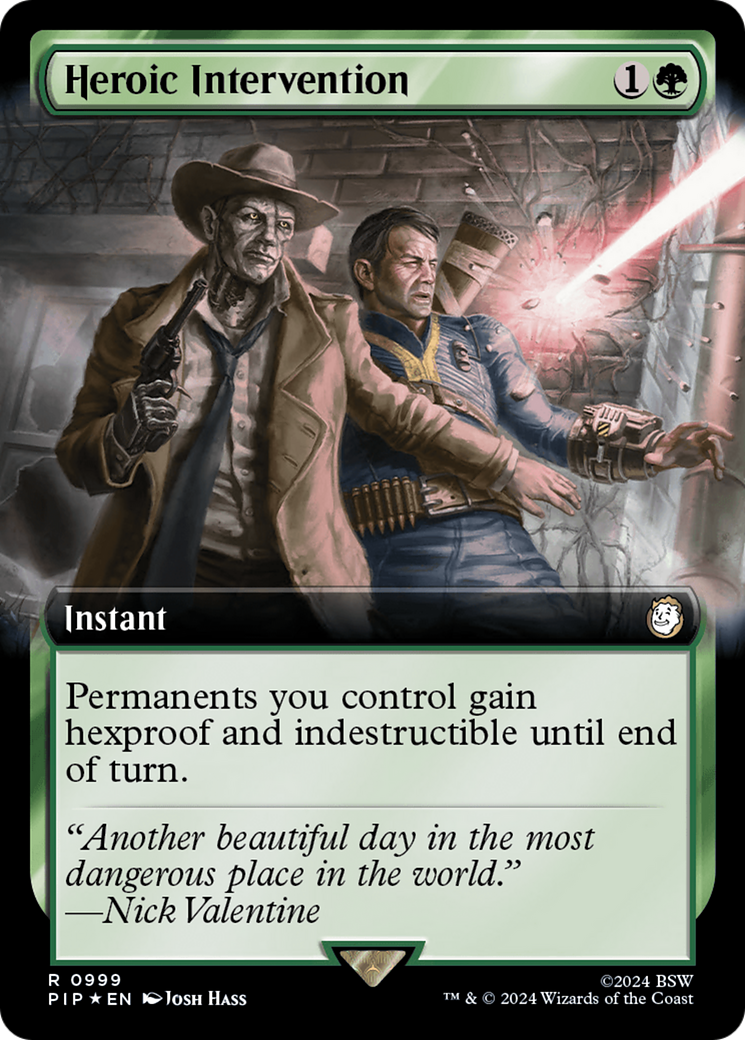 Heroic Intervention (Extended Art) (Surge Foil) [Fallout] | Gamers Paradise