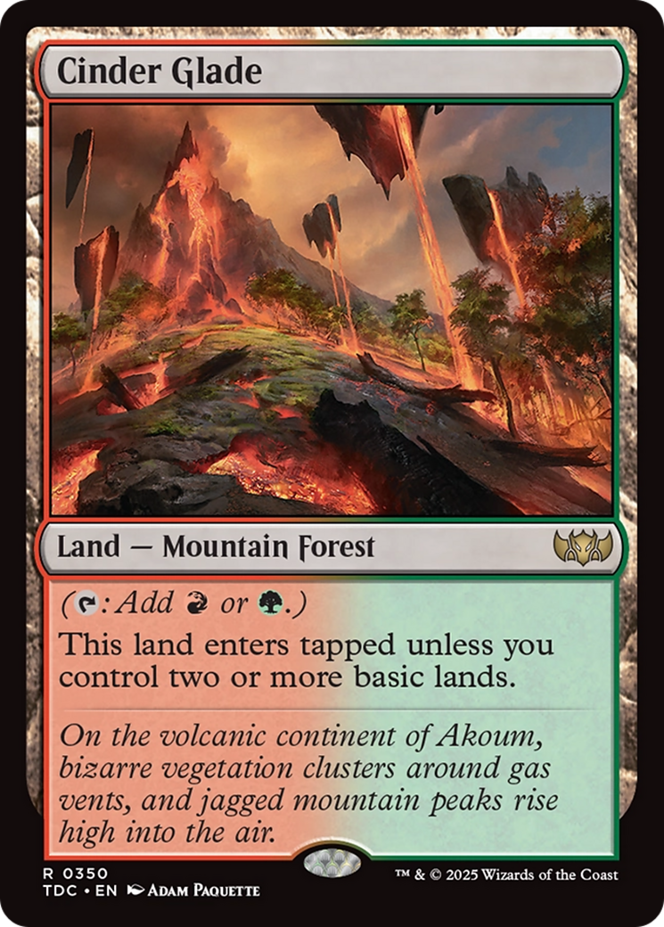 Cinder Glade [Tarkir: Dragonstorm Commander] | Gamers Paradise