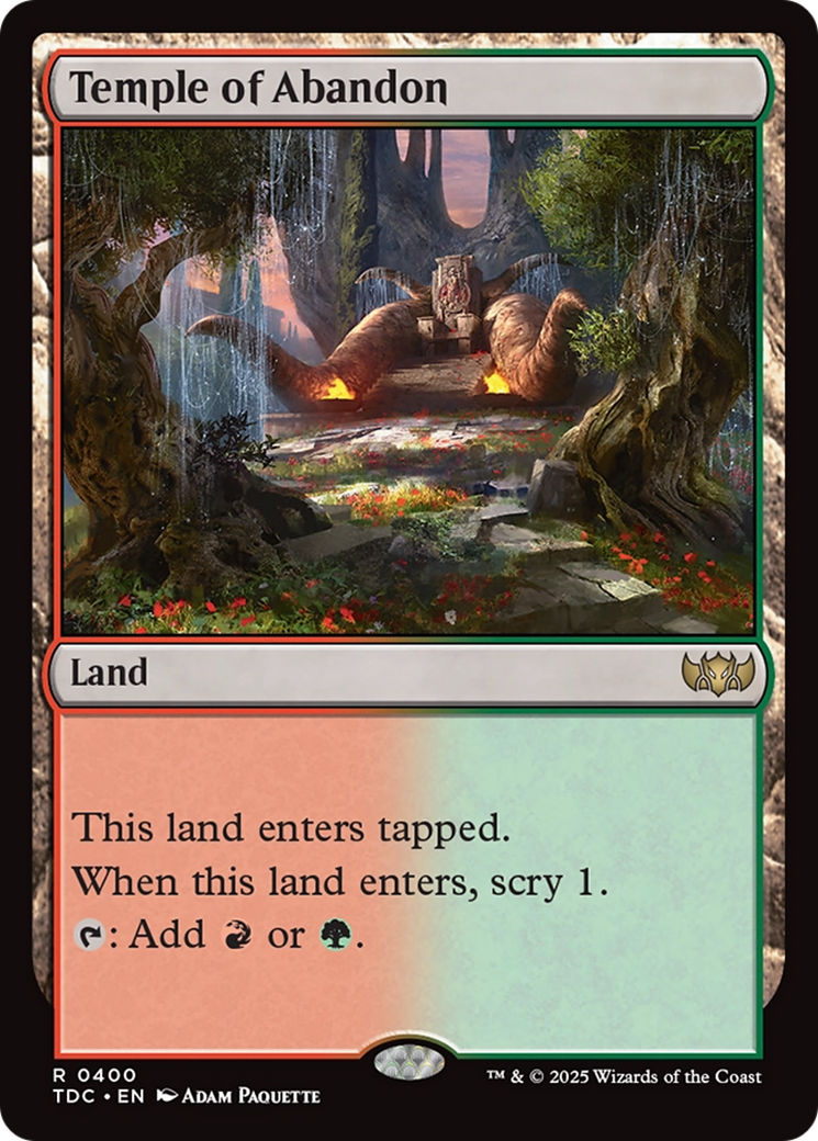 Temple of Abandon [Tarkir: Dragonstorm Commander] | Gamers Paradise