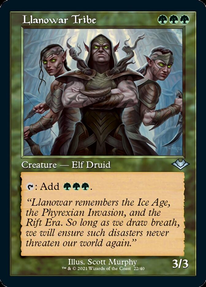 Llanowar Tribe (Retro) [Modern Horizons] | Gamers Paradise