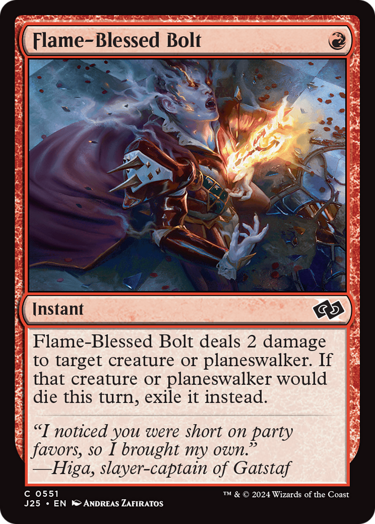 Flame-Blessed Bolt [Foundations Jumpstart] | Gamers Paradise