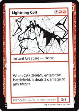 Lightning Colt (2021 Edition) [Mystery Booster Playtest Cards] | Gamers Paradise