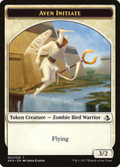 Aven Initiate // Snake Double-Sided Token [Amonkhet Tokens] | Gamers Paradise