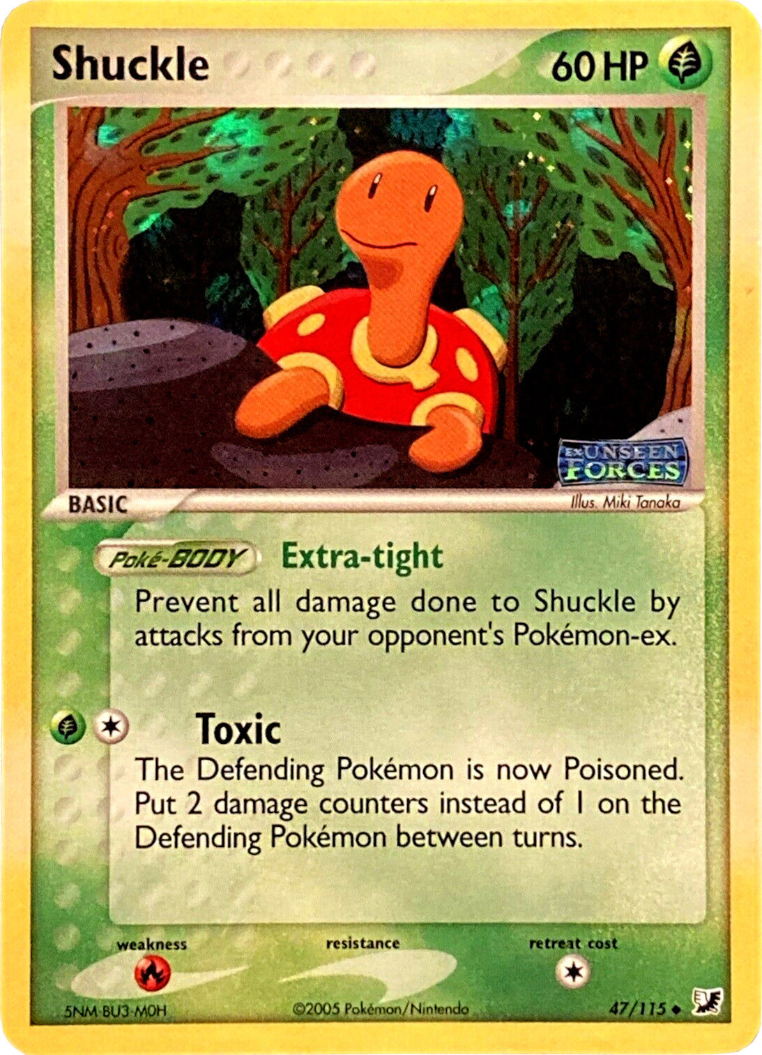 Shuckle (47/115) (Stamped) [EX: Unseen Forces] | Gamers Paradise