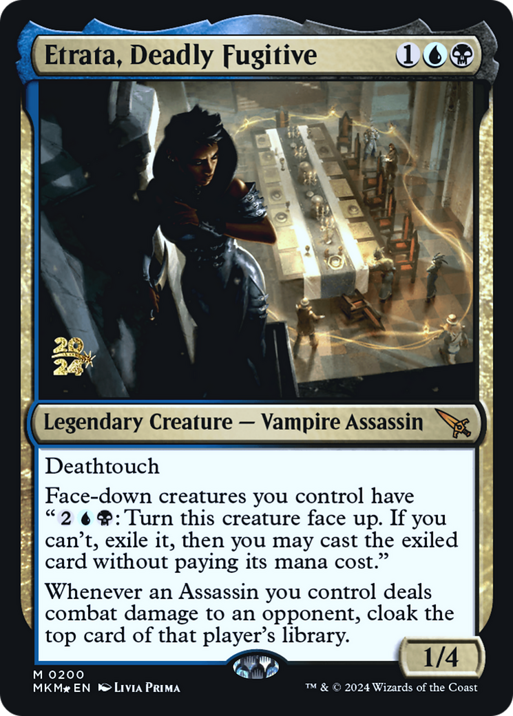 Etrata, Deadly Fugitive [Murders at Karlov Manor Prerelease Promos] | Gamers Paradise