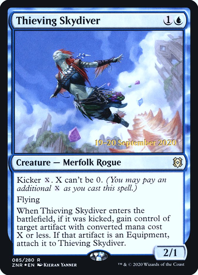 Thieving Skydiver [Zendikar Rising Prerelease Promos] | Gamers Paradise