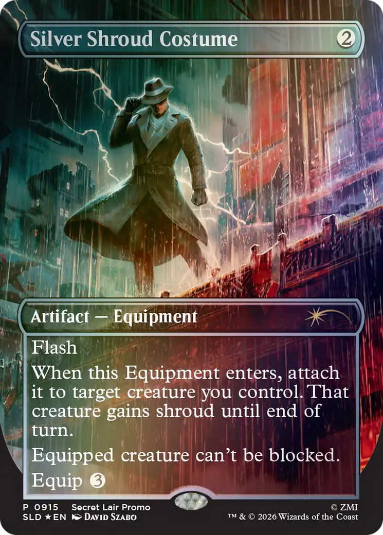 Silver Shroud Costume [Secret Lair Drop Series] | Gamers Paradise