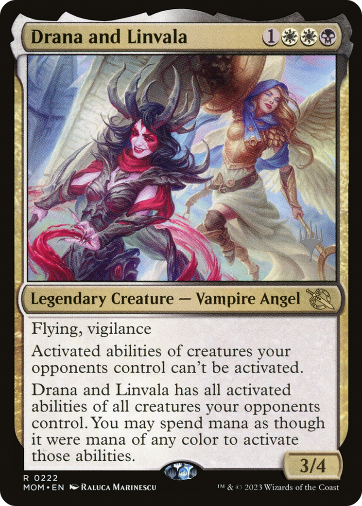 Drana and Linvala (Promo Pack) [March of the Machine Promos] | Gamers Paradise