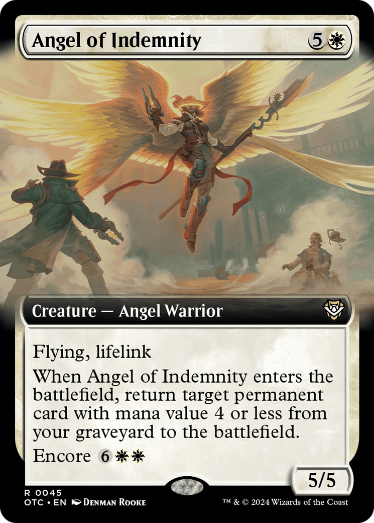 Angel of Indemnity (Extended Art) [Outlaws of Thunder Junction Commander] | Gamers Paradise