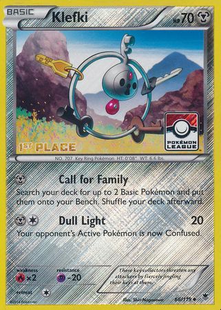 Klefki (66/119) (League Promo 1st Place) [XY: Phantom Forces] | Gamers Paradise