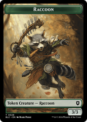Rat // Raccoon Double-Sided Token [Bloomburrow Commander Tokens] | Gamers Paradise