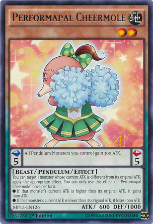 Performapal Cheermole [MP15-EN126] Rare | Gamers Paradise