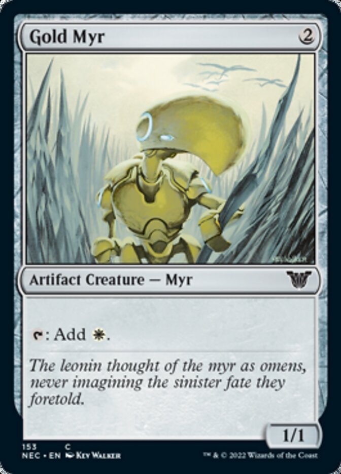 Gold Myr [Kamigawa: Neon Dynasty Commander] | Gamers Paradise
