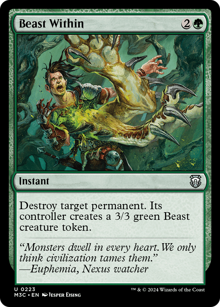 Beast Within (Ripple Foil) [Modern Horizons 3 Commander] | Gamers Paradise