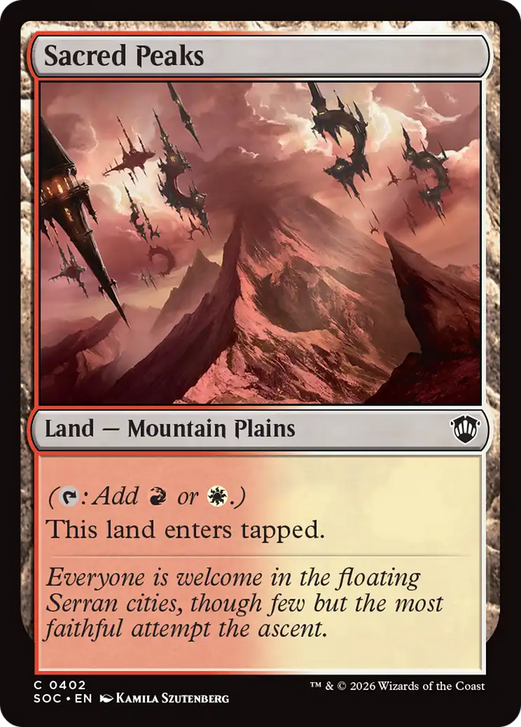 Sacred Peaks [Secrets of Strixhaven Commander] | Gamers Paradise