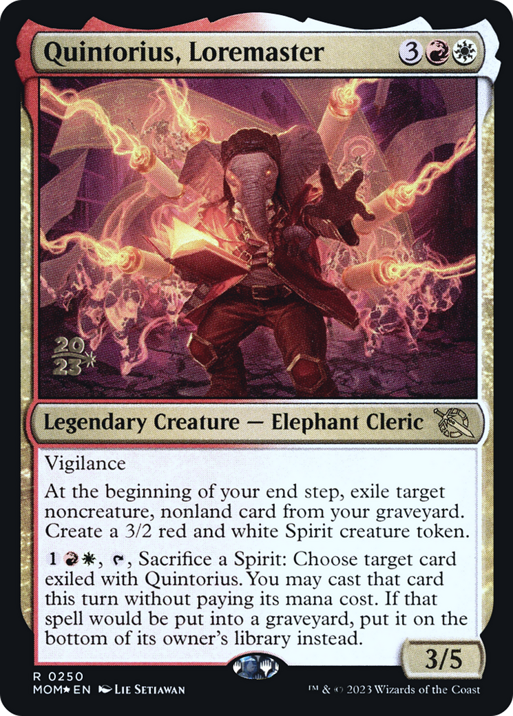 Quintorius, Loremaster [March of the Machine Prerelease Promos] | Gamers Paradise