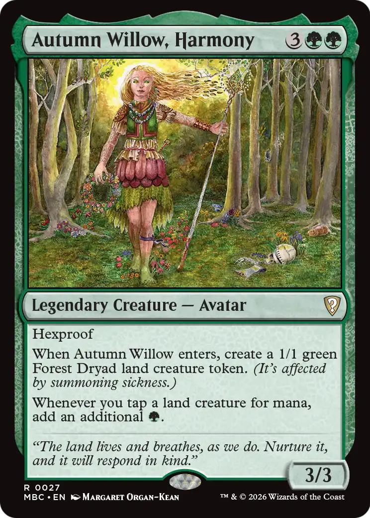 Autumn Willow, Harmony [Mystery Booster: Commander Edition] | Gamers Paradise
