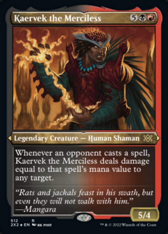 Kaervek the Merciless (Foil Etched) [Double Masters 2022] | Gamers Paradise