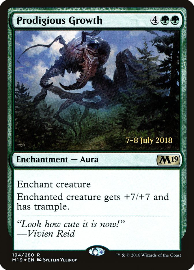 Prodigious Growth [Core Set 2019 Prerelease Promos] | Gamers Paradise