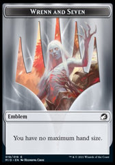 Spirit // Wrenn and Seven Emblem Double-Sided Token [Innistrad: Midnight Hunt Tokens] | Gamers Paradise