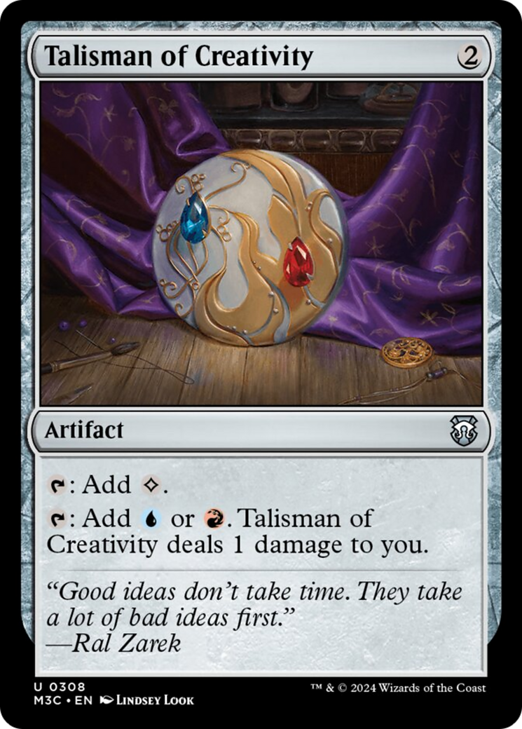Talisman of Creativity (Ripple Foil) [Modern Horizons 3 Commander] | Gamers Paradise