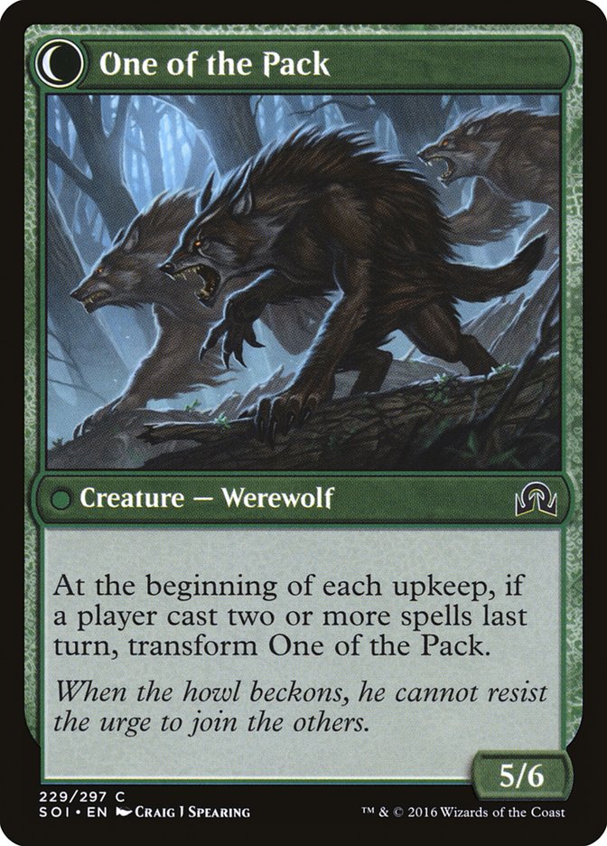 Solitary Hunter // One of the Pack [Shadows over Innistrad] | Gamers Paradise