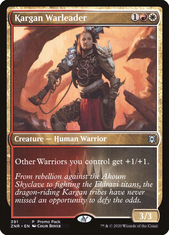 Kargan Warleader (Promo Pack) [Zendikar Rising Promos] | Gamers Paradise