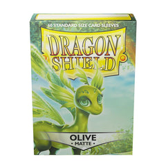 Dragon Shield: Standard 60ct Sleeves - Olive (Matte) | Gamers Paradise